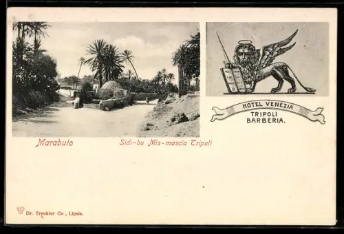 AK Tripoli, Hotel Venezia, Sidi-bu Mis-mascia, Marabuto