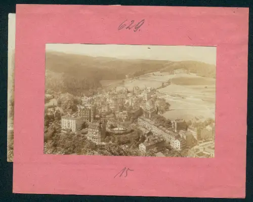 Fotografie Brück & Sohn, Meissen, Ansicht Karlsbad, Panorama von Westend