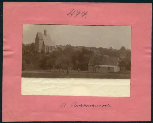 Fotografie Brück & Sohn, Meissen, Ansicht Burkhardtswalde, Kirche am Ortsrand