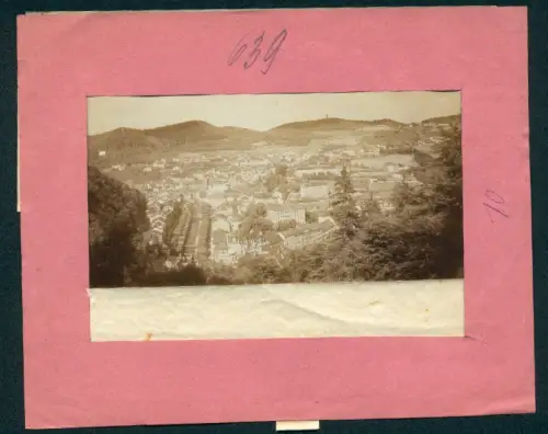 Fotografie Brück & Sohn, Meissen, Ansicht Karlsbad, Panorama vom Kaiser Friedrich Wilhelm Platz gesehen