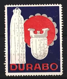 Reklamemarke Durabo, Lampen Gasglühkörper