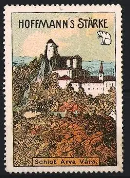 Reklamemarke Arva Vára, Hoffmann`s Stärke, Schlossansicht