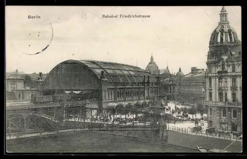 AK Berlin, Bahnhof Friedrichstrasse