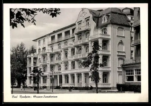 AK Bad Nauheim, Partie am Hessen-Sanatorium