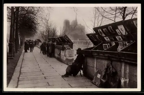 AK Paris, Les Bouquinistes du Quai de la Tournelle