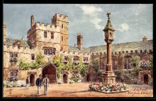 Künstler-AK Raphael Tuck & Sons Nr. 7643: Oxford, Corpus Christi College