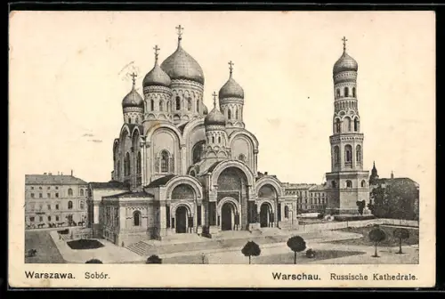AK Warschau-Warszawa, Russische Kathedrale