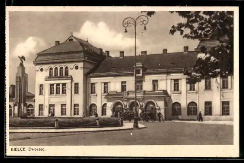 AK Kielce, Dworzec, Bahnhof