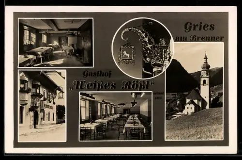 AK Gries am Brenner, Gasthof Weisses Rössl