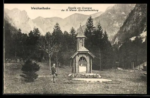 AK Weichselboden, Die Kapelle am Ursprung der II. Wiener Hochquellenleitung