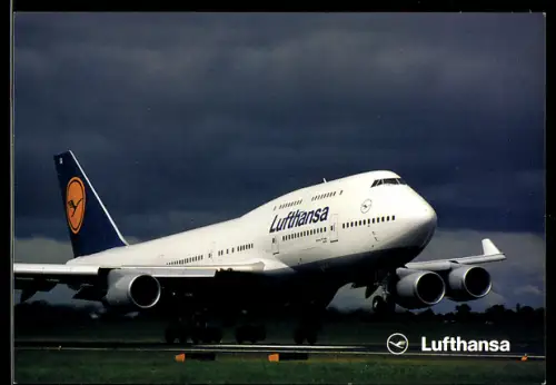 AK Boeing 747-400 der Lufthansa beim Start