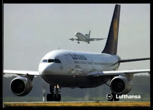 AK Airbus A 310-200 der Lufthansa am Boden