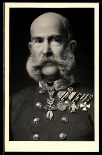 AK Kaiser Franz Josef I. von Österreich in Uniform mit Orden