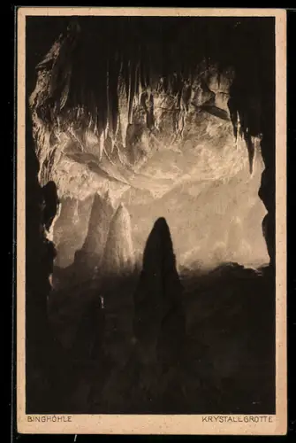 AK Streitberg /Fränkische Schweiz, Binghöhle, Krystallgrotte