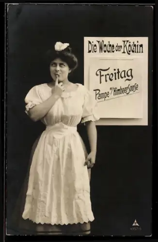 AK Köchin denkt über Speiseplan nach, Die Woche der Köchin, Freitag: Pampe mit Himbeersosse