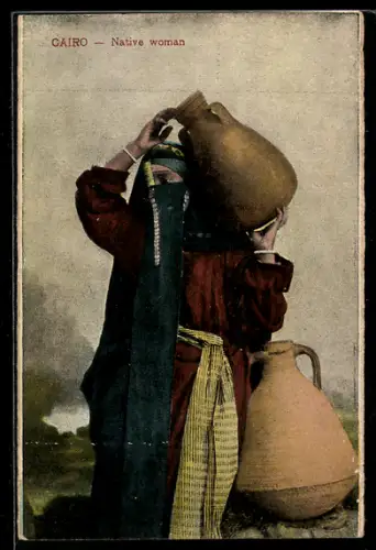 AK Cairo, Native woman, arabische Volkstypen