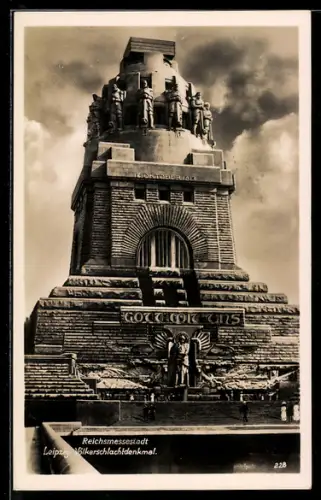 AK Leipzig, Völkerschlachtdenkmal in der Reichsmessestadt
