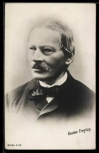 AK Portrait des Schriftstellers Gustav Freytag