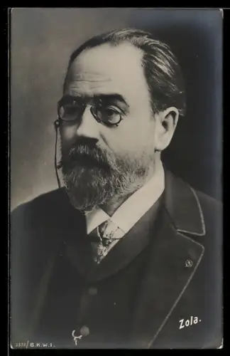 AK Bildnis des Romanciers Emile Zola