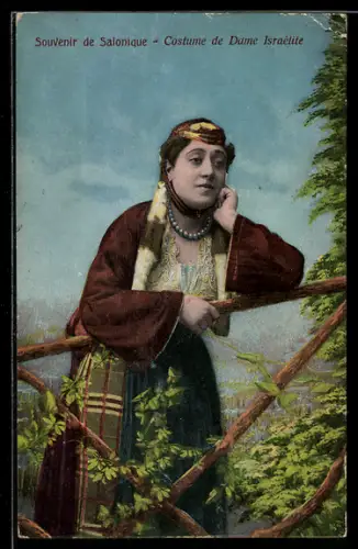 AK Salonique / Saloniki, Costume de Dame Israélite, Jüdin in Tracht