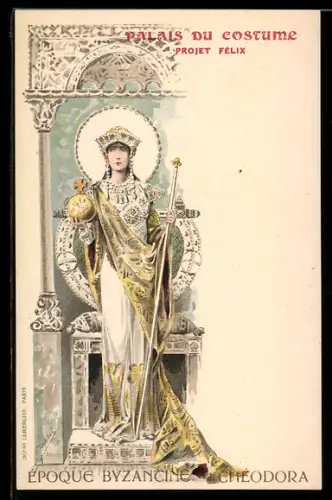 Lithographie Paris, Palais du Costume, Projet Felix, Grands Magasins de la Samaritaine, Reklame, Jugendstil