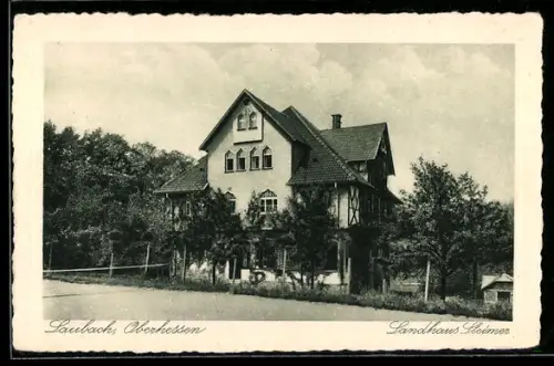 AK Laubach, Aussenansicht Landhaus Steimer