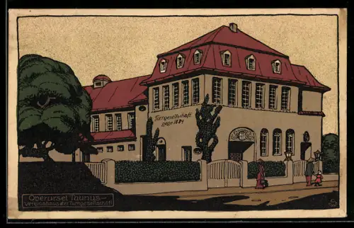 Steindruck-AK Oberursel /Taunus, Vereinshaus der Turngesellschaft von 1884