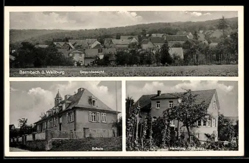 AK Bermbach, Schule, Handlung Otto Volz, Gesamtansicht
