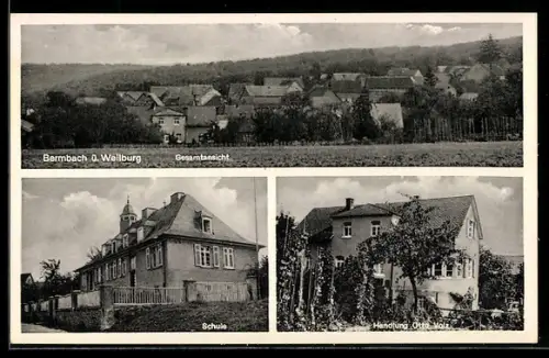 AK Bermbach, Schule, Handlung Otto Volz, Gesamtansicht