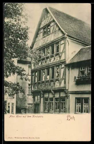 AK Lich, Altes Haus auf dem Kirchplatz