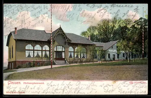 AK Giessen, Gasthof Philosophenwald in der Aussenansicht