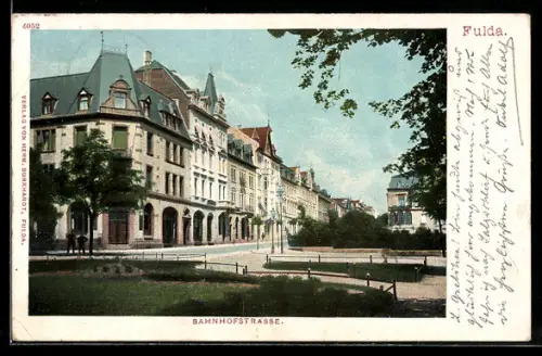 AK Fulda, Blick in die Bahnhofstrasse