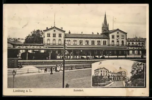 AK Limburg a. L., Partie am Bahnhof