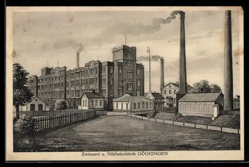 AK Göggingen, Zwirnerei und Nähfadenfabrik