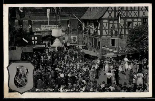 AK Oberwesel, Weinmarkt, n