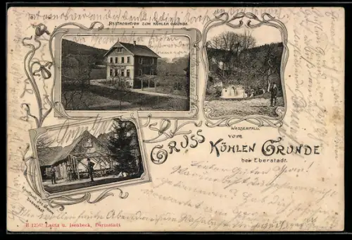 AK Eberstadt, Restaurant zum kühlen Grunde, Wasserfall
