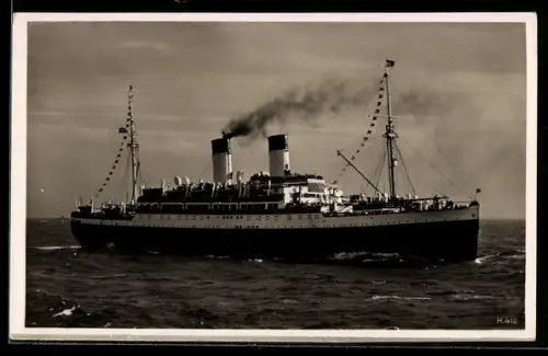 AK Passagierschiff M.S. Monte Olivia in Fahrt