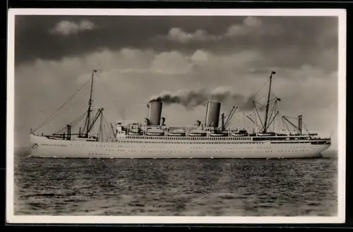 AK Passagierschiff General von Steuben des Norddeutschen Lloyd in Seitenansicht