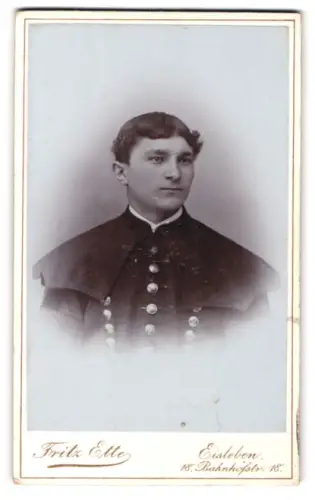 Fotografie Fritz Ette, Eisleben, Bahnhofsstrasse 18, Bergmann /Kumpell im Porträt