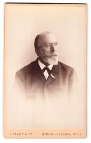 Fotografie L. Haase & Co., Berlin, Unter den Linden 62/63, Ludolf von Luck, Oberstaatsanwalt am Kammergericht Berlin