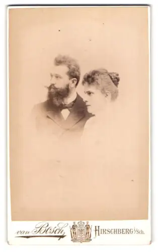 Fotografie van Bosch, Hirschberg i. Sch., Promenade Nr. 31, Porträt eines Paares