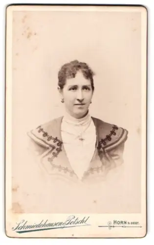 Fotografie Schmiedehausen & Petschl, Horn /N.Oest., Portrait der Frau Reininger