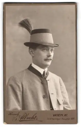 Fotografie Heinrich Albrecht, Wien, Simmeringer Hauptstr. 68, Portrait des Herrn Selezka
