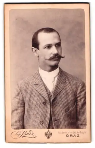 Fotografie Leo Bude, Graz, Alleegasse 6, Porträt des Herrn Rudolf Haindl