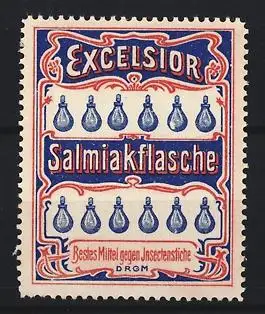 Reklamemarke Excelsior Salmiakflasche, Mittel gegen Insektenstiche