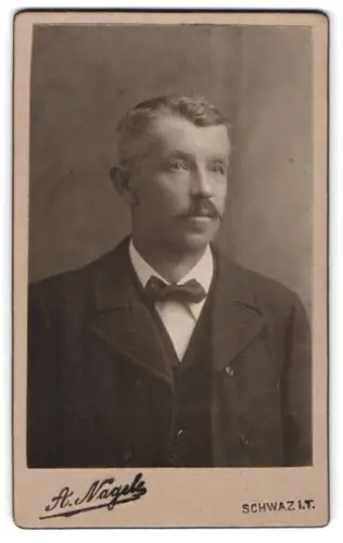 Fotografie A. Nagele, Schwaz i. T., Portrait eines Herren 1913