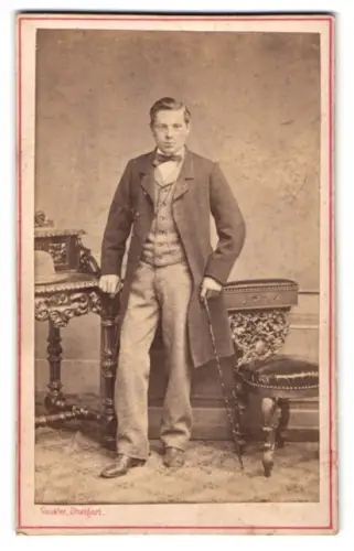 Fotografie J. Gaukler, Stuttgart, Calwerstrasse 58, Portrait des Herrn Julius