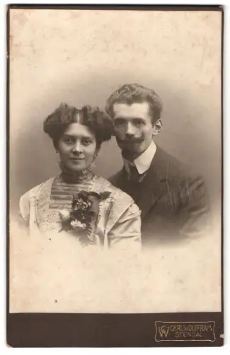 Fotografie Carl Wolffram, Stendal, Breite Strasse 7, Paarporträt