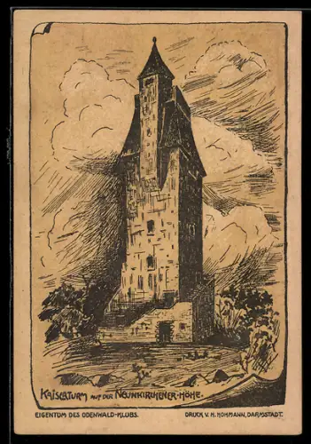 AK Neunkirchen, Kaiserturm auf der Neunkirchener Höhe