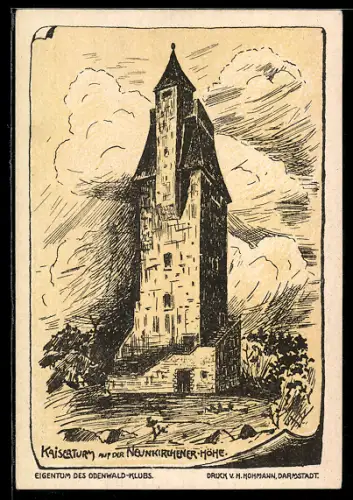 AK Neunkirchen, Kaiserturm auf der Neunkirchener Höhe